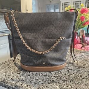 Michael Kors Black and Brown Women's Bag